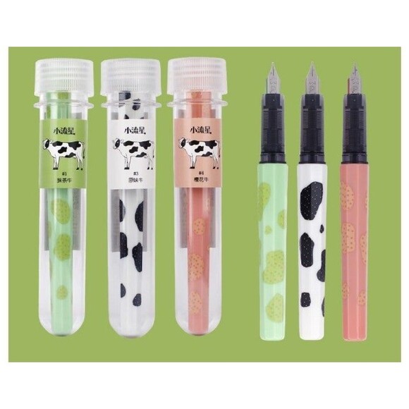 Pink cow Fountain Pen .3 mm nib - Picture 10 of 11